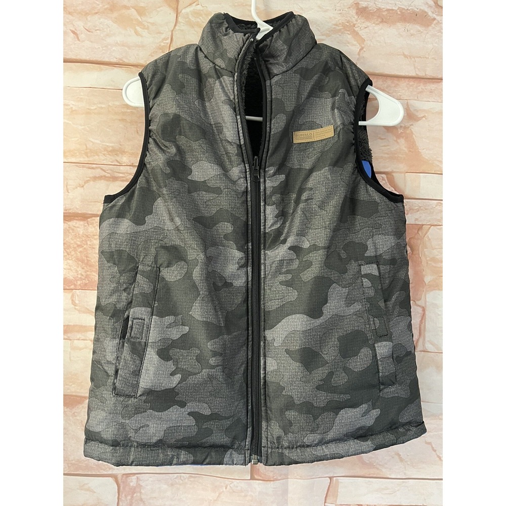 Buffalo‎ David Bitton Reversible Vest Camouflage Yoke Boys Size M